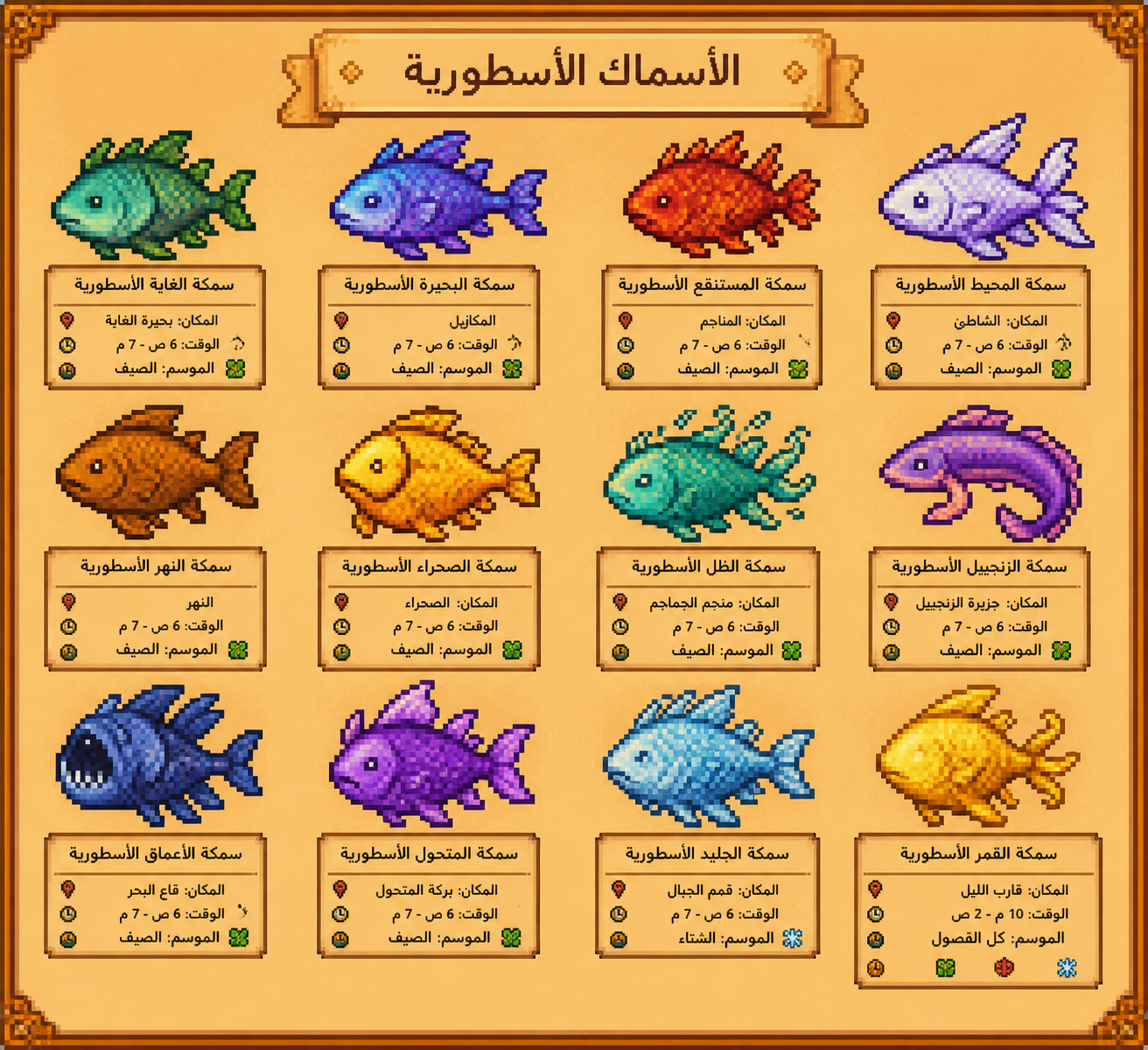 أيقونة الأسماك الأسطورية